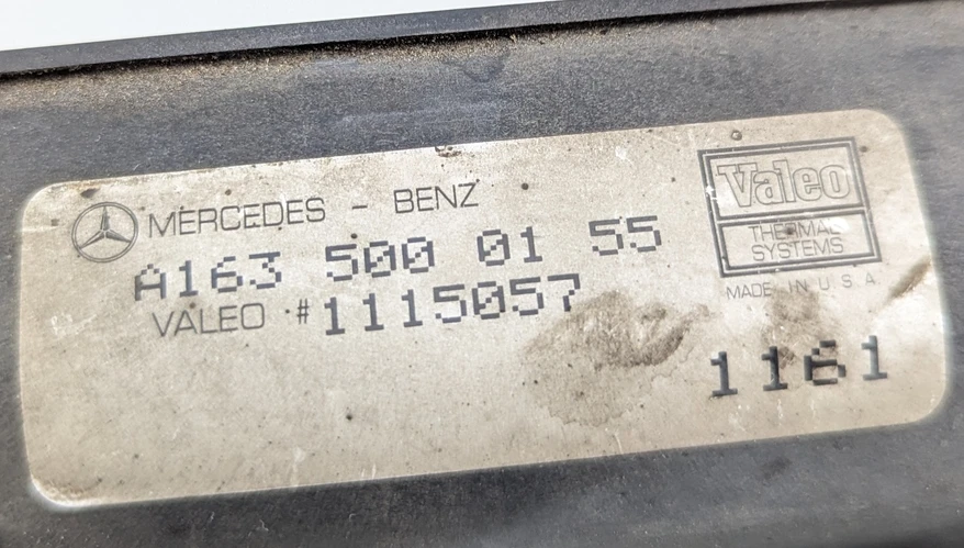 Motor 98-05 Mercede W163 ML430 ML320 ventilador de refrigeración 1635000155 OEM Foto 2 de 4