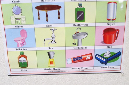 Neuheit Badezimmer Artikel Poster Tabelle hergestellt in Indien, 28 x 22 Zoll ungewöhnliches Dekor - Bild 4 von 5