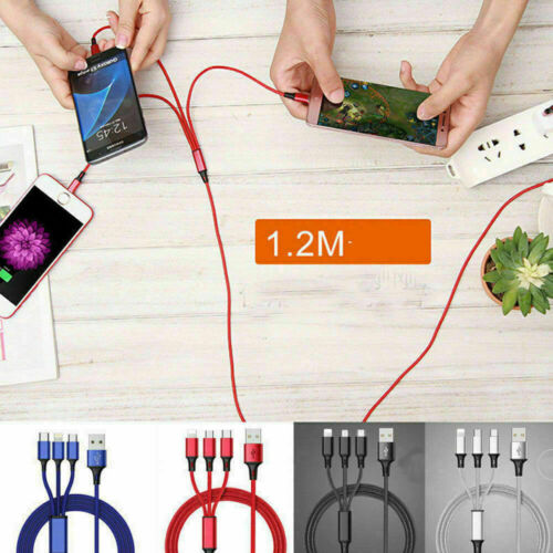 3 in 1 Fast USB Charging Cable Universal Multi Function Cell Phone Charger Cord - Picture 22 of 25