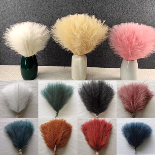 10 Pcs Artificial Flowers Bouquet Simulated Reed Pampas Grass Bunch Decor Party - Picture 3 of 39