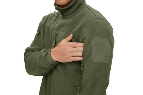 Chaqueta polar atelética para hombre al aire libre senderismo carga trabajo entrenamiento abrigo activo - Imagen 5 de 89