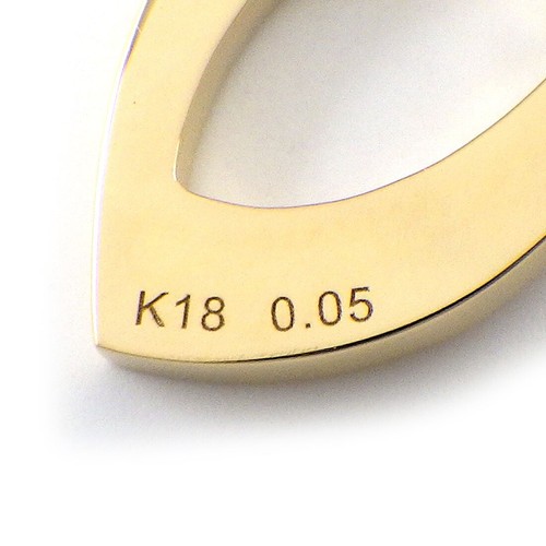 Colgante de joyería fina motivo número superior 0 diamantes oro amarillo 750 (18 quilates) - Imagen 4 de 4