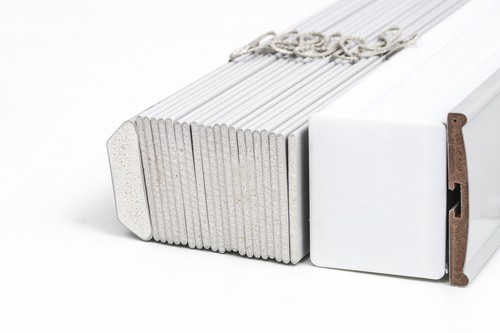 Faux wood wooden Venetian Blinds String and Tape Grey Blind 50 mm slats Easy fit - Picture 24 of 69