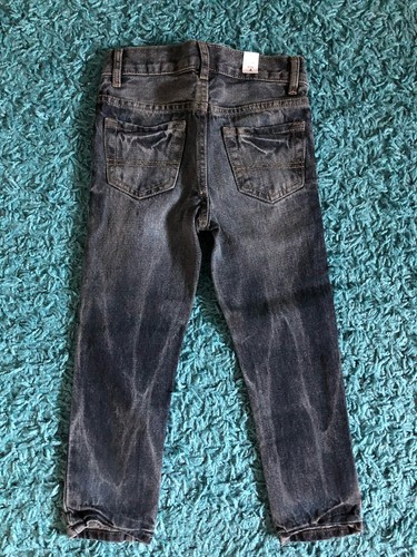 NEW Children's Place Boys Skinny Jeans Pants Sz 4 - Dark Blue Wash - Picture 2 of 5