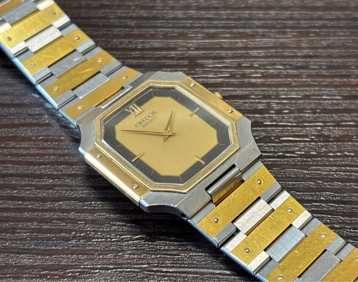 CREDOR セイコークレドール 9300-5320 18K 14K SSコンビ SEIKO CREDOR 9300-5320 Gold 18K×14K×SS Quartz Men Watch