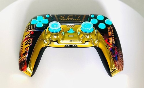Cyber Plague Silent Modz LED Light-Up Buttons Wireless Custom Controller for PS5 - Picture 8 of 16