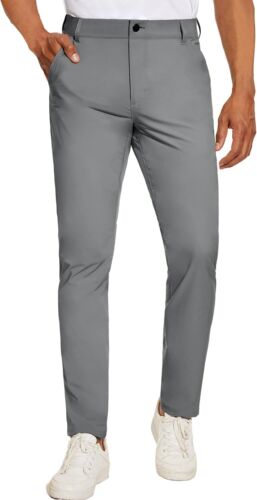 Pantalones de vestir elásticos impermeables calce ajustado informales para hombre Pantalones chinos - Imagen 43 de 66