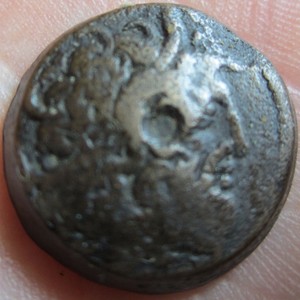 PTOLEMY-PTOLEMAIC-EGYPT-Medium-BRONZE-20-mm-9-0-gm-COIN-ZEUS-Eagle-Nice-Rare
