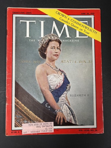 1959 Time Magazine ~ Queen Elizabeth II ~ NICE! - Picture 1 of 2