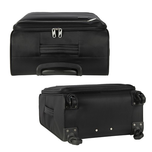 3Pc Hard & Soft Shell Suitcases Set 4 Spinner Wheeled Hold & Cabin Luggage S,M,L - Picture 36 of 36