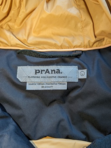 Prana Kromata Puffer Down Jacket Coat Womens Black  - Picture 2 of 6