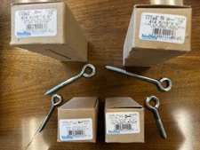 5/16 x 6" Eye Bolts with Lag Screw Thread (10 per) - New - Free Shipping