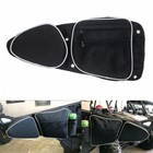 2Pc UTV Front Side Door Storage Bags For Polairs RZR 900 XP XP4 1000 Turbo Black