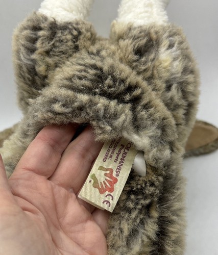 Folkmanis Holland Lop Gray Brown Bunny Rabbit Hand Puppet Large Realistic Plush - Picture 5 of 7