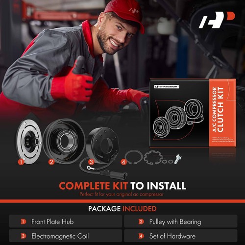 Kit embrague compresor aire acondicionado para BMW E46 325Ci 325i 325xi 330Ci 330i 330xi E83 X3 - Imagen 2 de 10