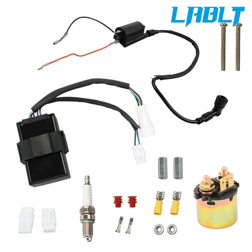 CDI,Ignition Coil,Starter Solenoid,Spark Plug For Kawasaki Bayou KLF300 1989-04 - Picture 2 of 11