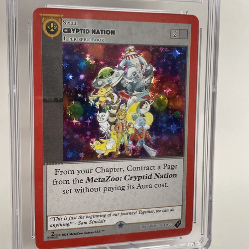 TARJETA PROMOCIONAL CRYPTID NATION METAZOO SEGUNDA EDICIÓN HOLO CASI NUEVA/COMO NUEVA+ CGC 8,5 - Imagen 4 de 8