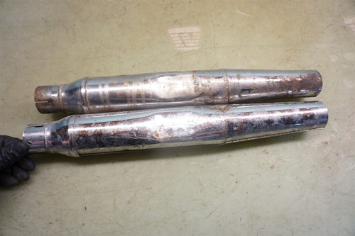 Tapered Mufflers for Harley Sportster XL NICE OEM 65231-65A Ironhead *2769 - Picture 5 of 7