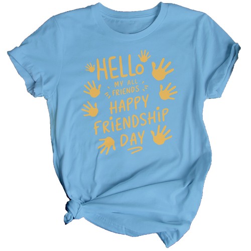 Damen-T-Shirt Hello My All Best Friends Day Bestie BFF Shirt Friendship Day #BFD - Bild 28 von 32