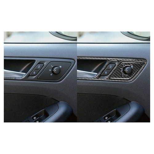 Carbon Fiber Interior Door Handle Cover Trim For Volkswagen Jetta Sedan Type A - Picture 8 of 16