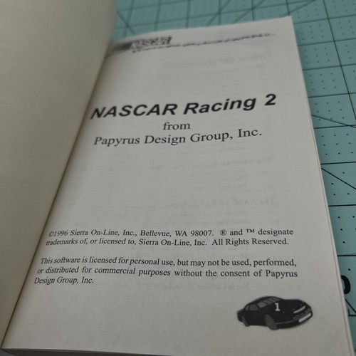 Nascar Racing 2 Manual only From Sierra Vintage 1996 - Picture 4 of 7