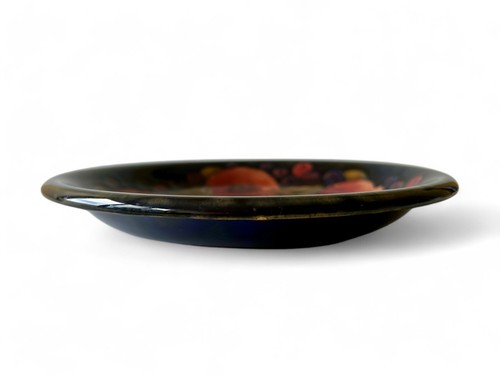 Vintage MOORCROFT POTTERY blue pomegranate plate 1950's ENGLAND - Bild 6 von 9