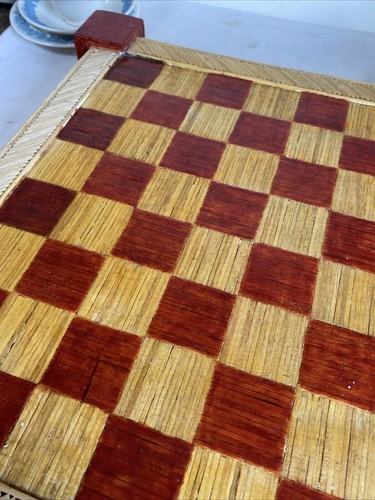 Vintage Chessboard Made From Matchsticks - Picture 8 of 9