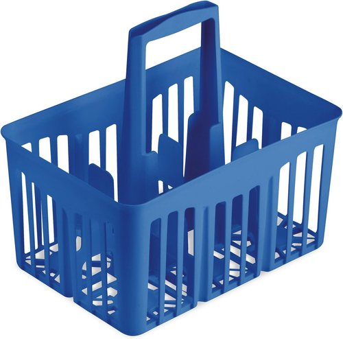 Cestello Portabottiglie, 6 Posizioni, Riciclabile, 30X21Xh. 28 Cm Blu - Foto 7 di 12