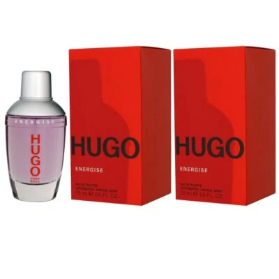 Hugo Boss Hugo Energise 2 x 75 ml Eau de Toilette EDT Herrenparfum Set