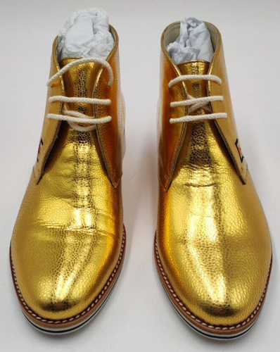 Stivaletti 36 Oro C Petula Lola Scarpe Pelle 36 Stivali Eccezionali - Foto 5 di 11