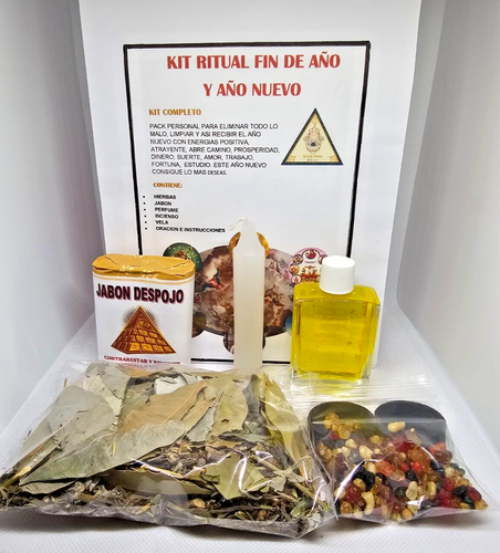 KIT DESPOJO AÑO NUEVO PROTECCION ALEJA LAS MALAS ENERGIAS ROMPE BRUJERIA - Foto 4 di 4