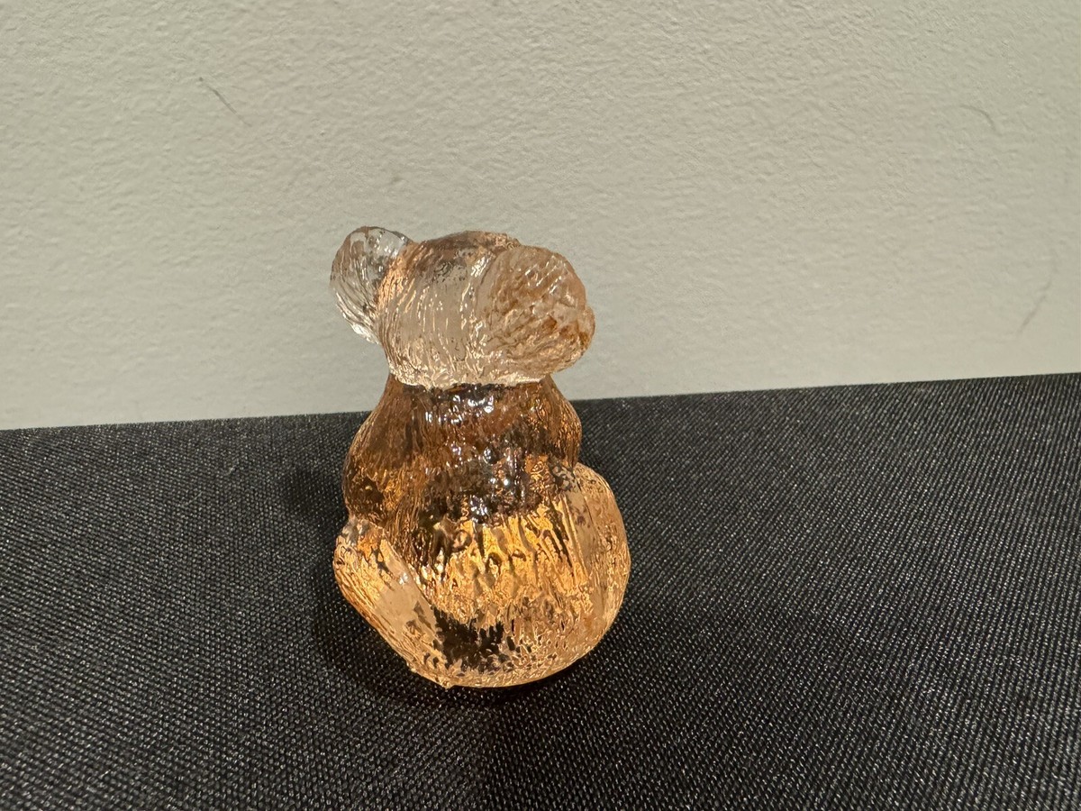 Boyd Art Glass Hazel Koala Vaseline Uranium Glass Fluoresces | eBay