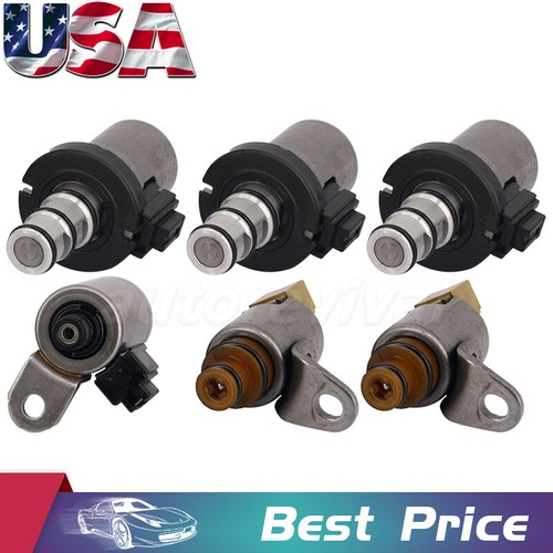 6pc Transmission Shift EPC PWM Solenoid Set For FNR5 5 Speed Main Valve Body - Picture 4 of 14