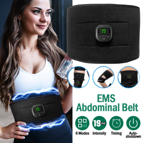 ABS Stimulator EMS Bauchmuskeltrainer Trainingsgerät Elektro Fitness Exerciser - Bild 19 von 22