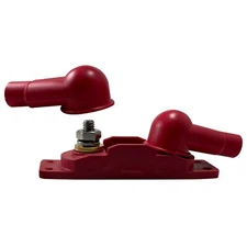 Red 5/16" Fuse Holder Block AMG / MEGA Fuse & Insulator Boots 250 Amps @ 12V USA