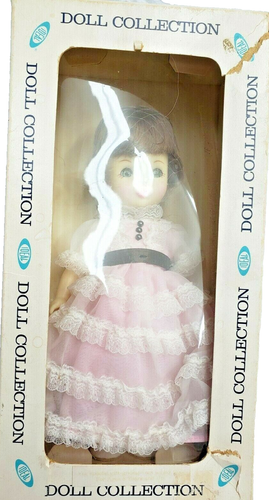 Ideal Victorian Ladies Vinyl Doll 1983 vintage Brunette Hair Blue Eyes CBS Toys - Picture 7 of 9