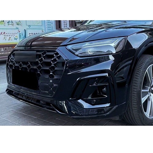 Fog Light Cover Grill Mesh Grille Black For 2021 2022 2023 Audi Q5 Sport Type Q5 - Picture 15 of 16