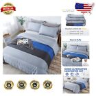 Luxurious King Comforter Set: Breathable Microfiber in Stylish Striped Pattern