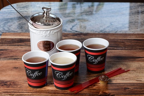 Premium 8 oz. Coffee Cups - 300 Pack - Leak-Proof Disposable Hot Beverage Cups - Picture 7 of 10