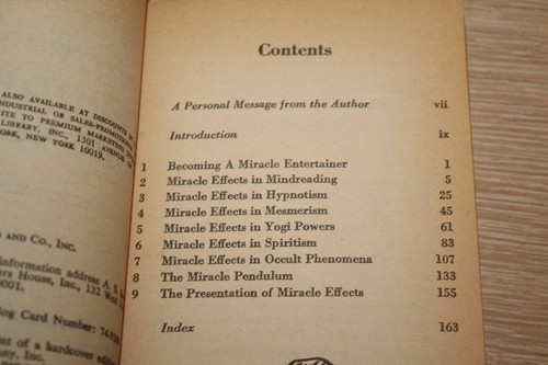 How to Produce Miracles by Ormond McGill (1977, Paperback) FIRST SIGNET PRINT - Picture 12 of 12
