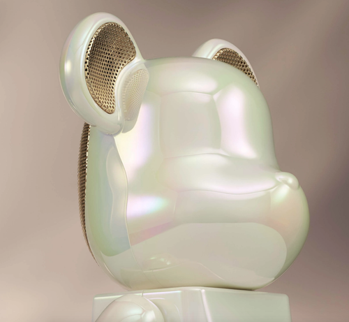 Medicom Toy BE@RBRICK - RINARO ISODYNAMICS 400% Portable Bluetooth Speaker Pearl - Bild 2 von 6