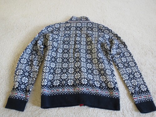 Women's Bogner Fire and Ice Snowflake Ski Jacket Nordic Sweater Wool Cardigan L - Picture 12 of 15