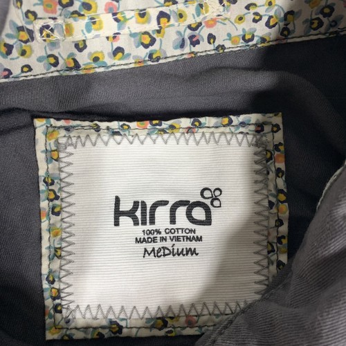 Kirra Gray Multi-pocketed 100% Cotton Button Zippered Utility jacket Size Medium - Picture 9 of 10