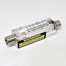 King Instrument 7510312A02 Flow Meter Acrylic Metering Tube NOS Easy Install