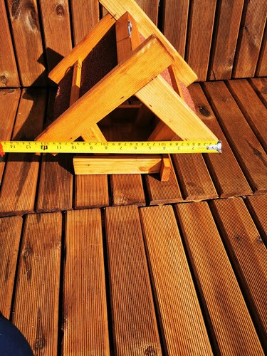 VERKAUF! Holz Vogelfutterautomat Wasserdicht Dach Geschenkbox Garten langlebig! hängen - Bild 21 von 22
