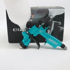 For Devilbiss Spray Gun HVLP Blue CV1 1.3 mm Car Paint Tool Pistol 600 ML Blue