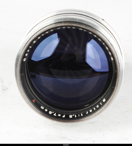 Car Zeiss Jena Biotar 1.5 F=7.5cm 75mm Red T#33218xx Lens For Exakta - Picture 6 of 9