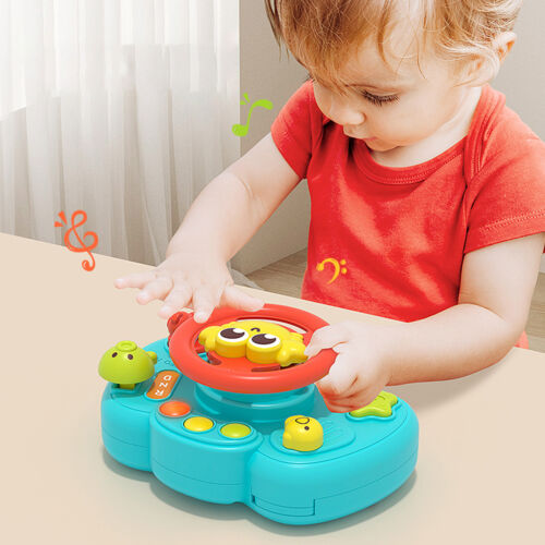 Kids Steering Wheel Toys Simulated Sound Driving Pretend Play Toy Car Controller - Picture 10 of 12