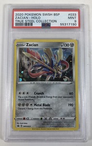 PSA 9 Mint 2020 Pokemon Zacian Sword & Shield Black Star Promo SWSH033
