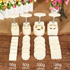 Mooncake Mould Cookies Round Pastry Moon Cake Flower Stamps Mold DIY Decor 24PCS